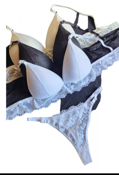 conjunto con encaje 